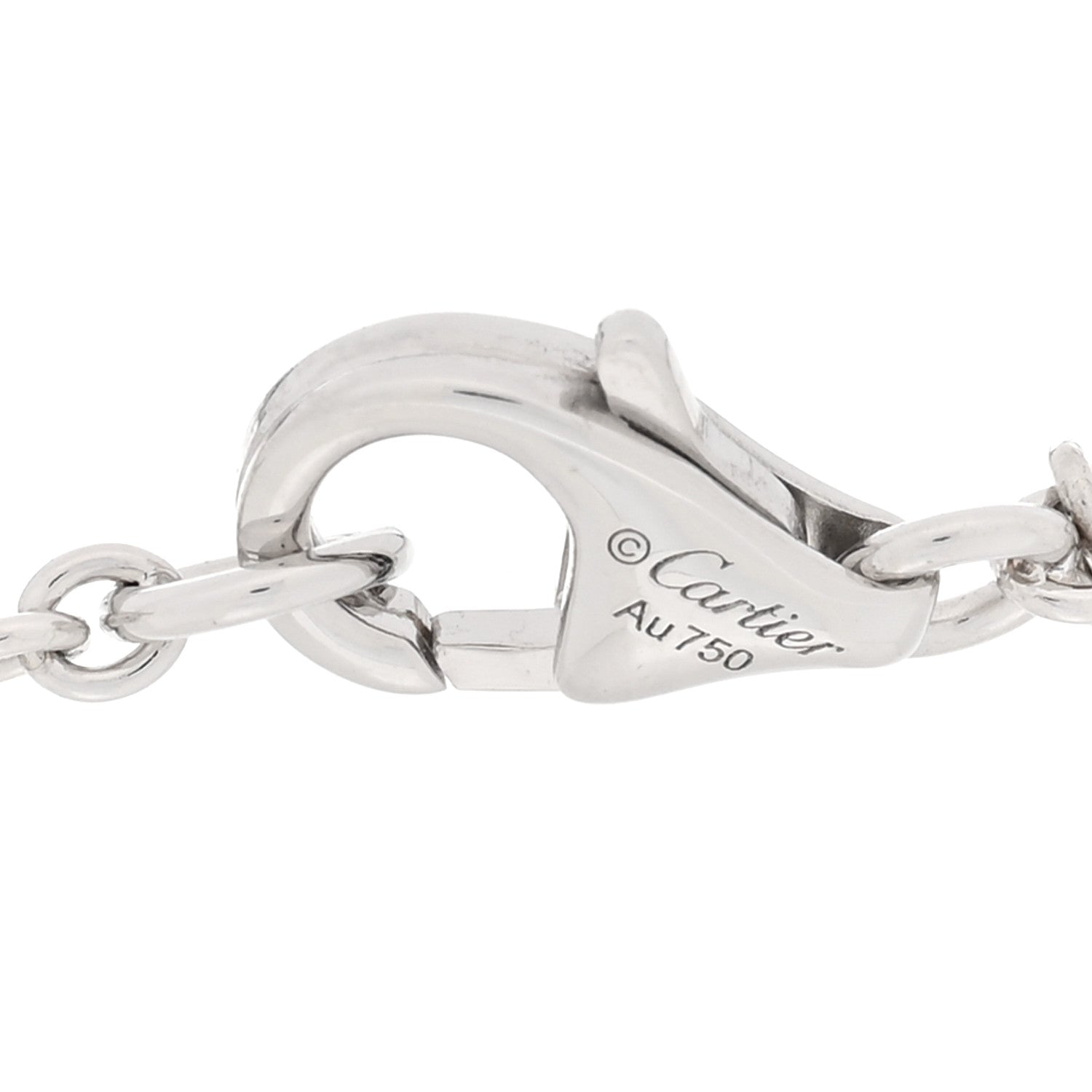Cartier 18K White Gold Interlocking LOVE Bracelet 3 of 5