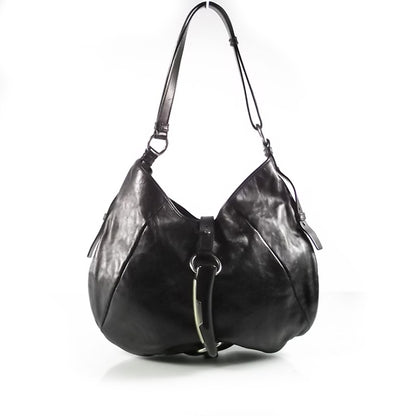 Saint Laurent Leather Mombasa Hobo Black 1 of 8