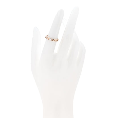 Tiffany 18K Rose Gold Diamond Narrow Atlas Closed Ring 52 6 2 of 5