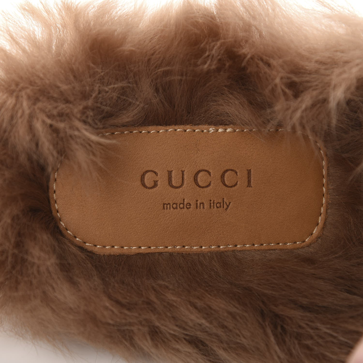 Gucci Malaga Kid Fur Crystal Bow Embroidered Womens Princetown Slippers 37.5 Black 7 of 9