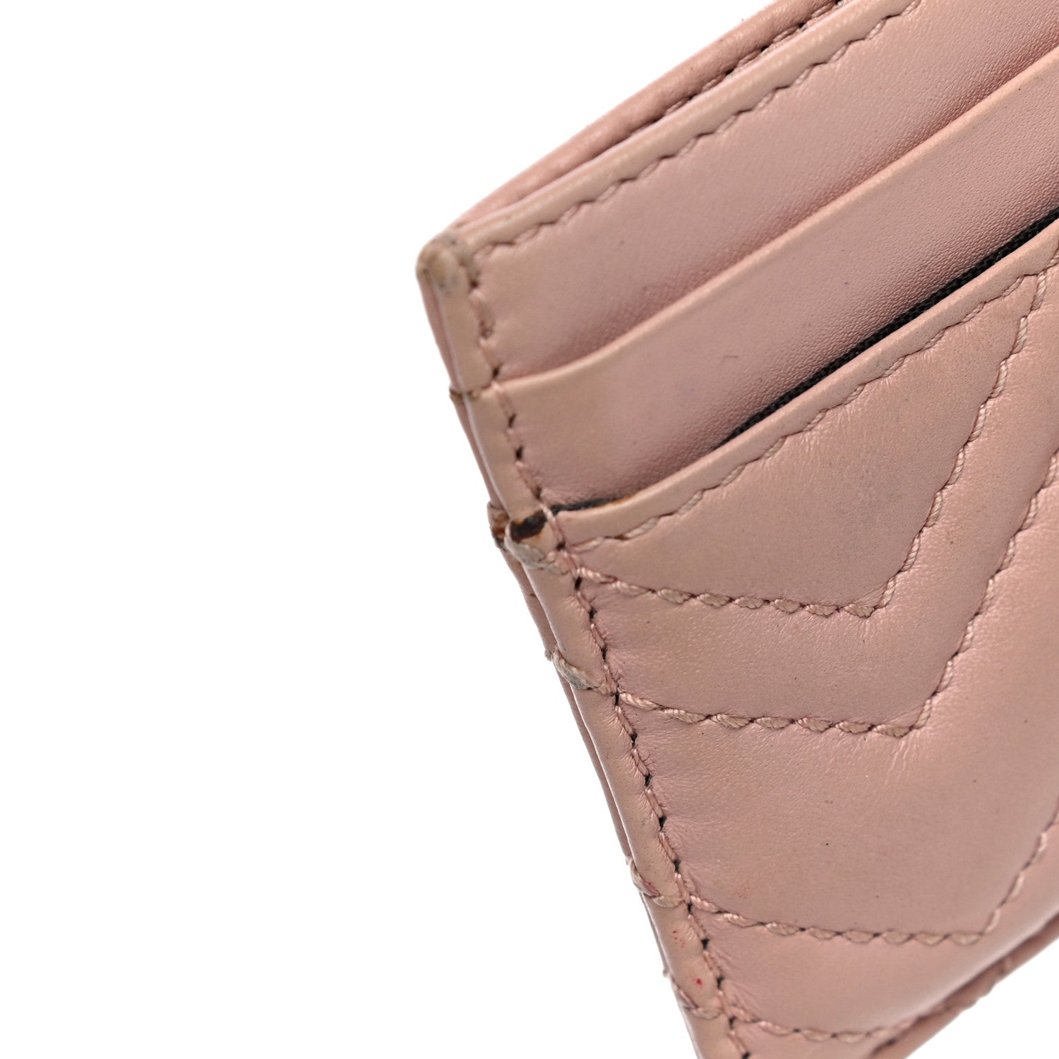 Gucci Calfskin Matelasse GG Marmont Card Holder Perfect Pink 11 of 15