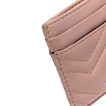 Gucci Calfskin Matelasse GG Marmont Card Holder Perfect Pink 11 of 15