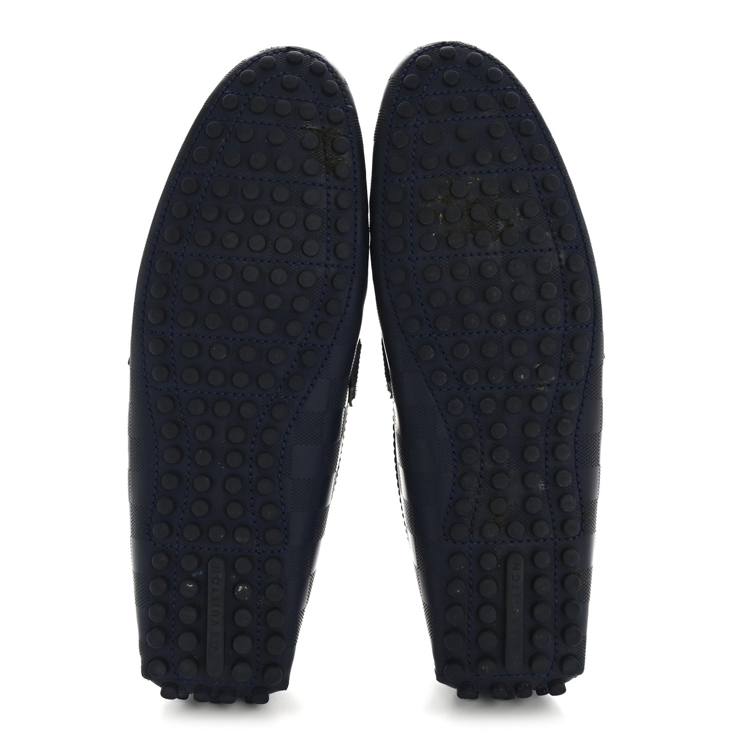 Damier Infini Mens Hockenheim Moccasin Loafers 9 Cosmos