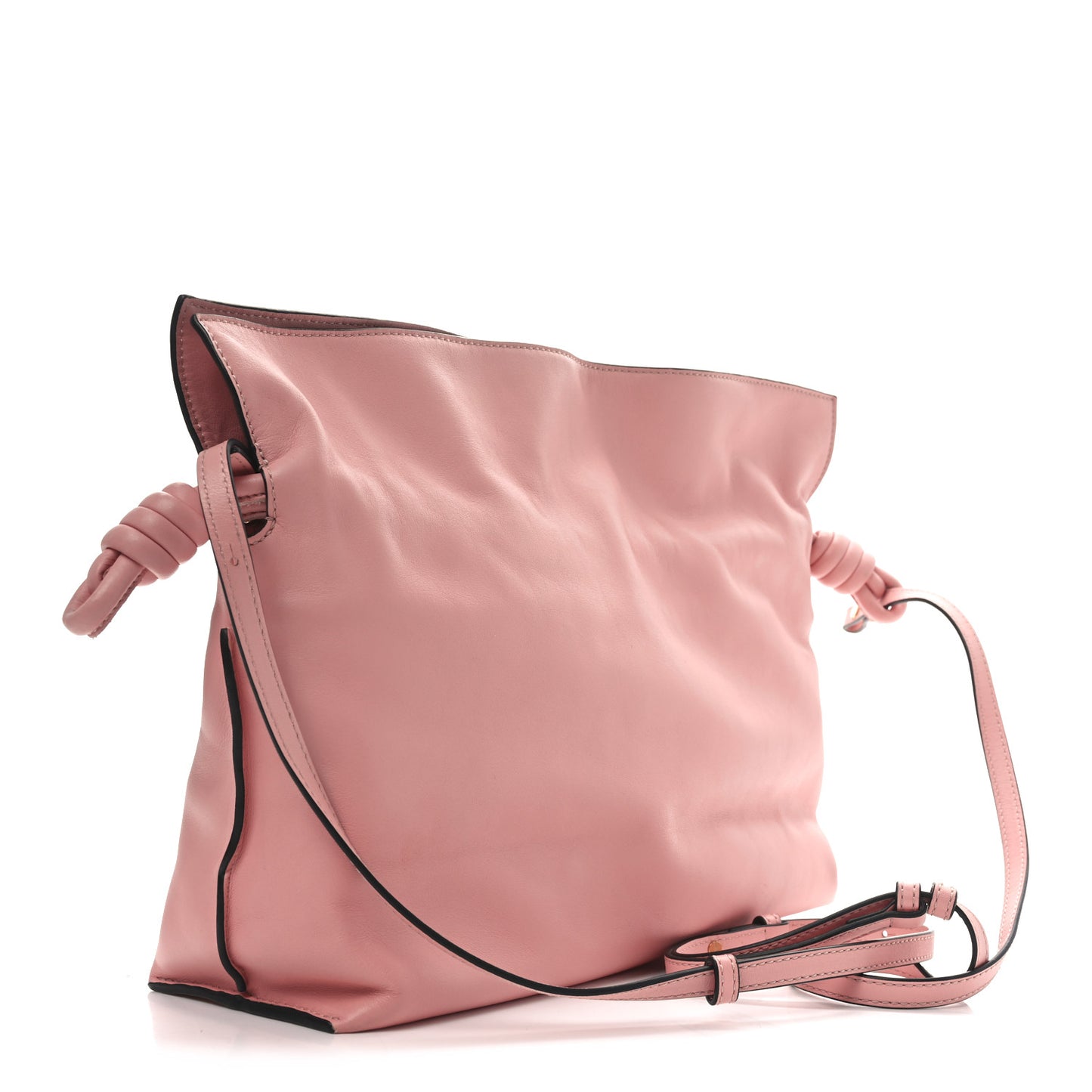 Nappa Medium Flamenco Knot Bag Peach Bloom