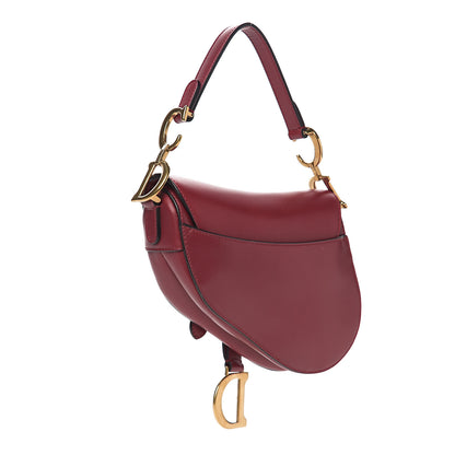 Christian Dior Calfskin Mini Saddle Bag Red 2 of 8