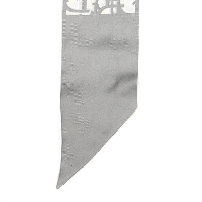 Christian Dior Silk Oblique Mitzah Scarf Grey 7 of 7