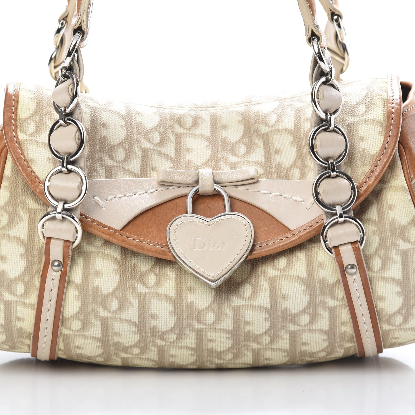Monogram Romantique Trotter Flap Bag Beige