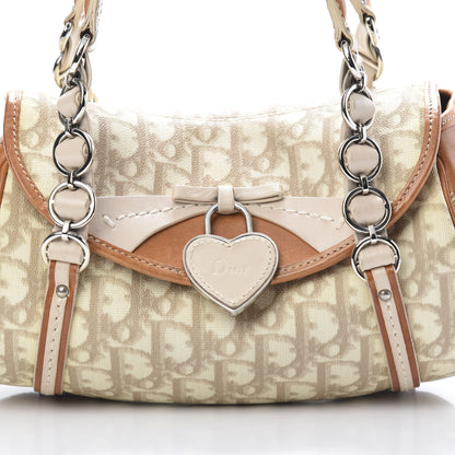 Christian Dior Monogram Romantique Trotter Flap Bag Beige 8 of 16