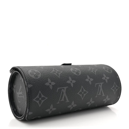 Louis Vuitton Monogram Eclipse 3 Watch Travel Case 3 of 9