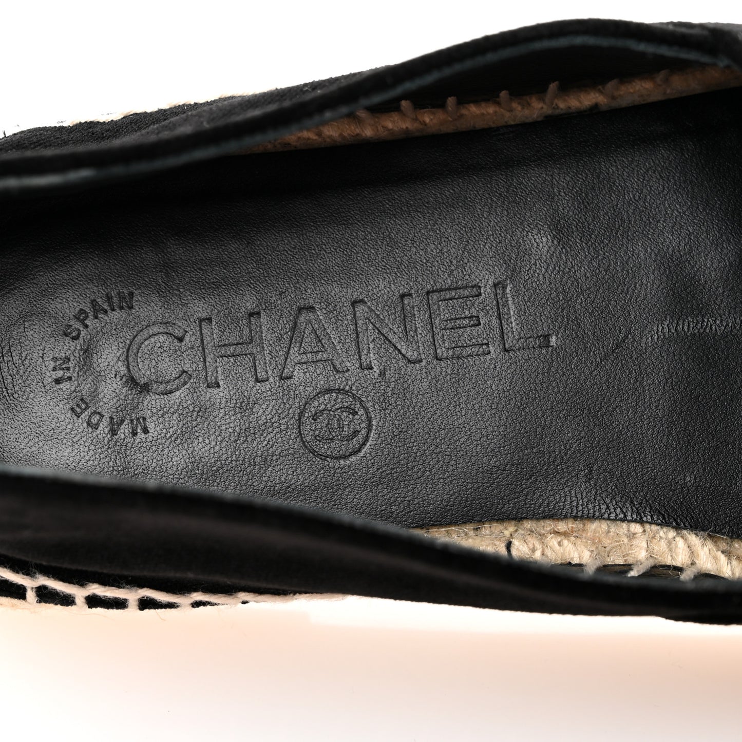 Velvet Logo Espadrilles 37 Black