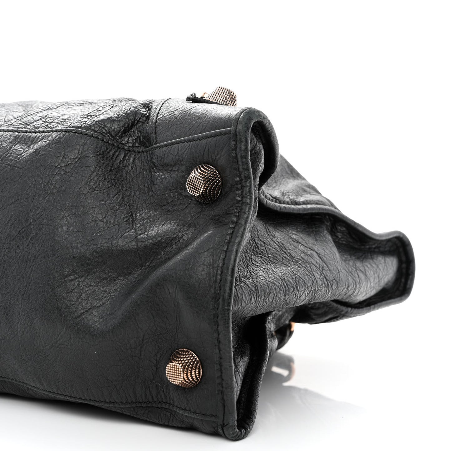 Agneau Giant 21 Rose Gold Hardware Work Black