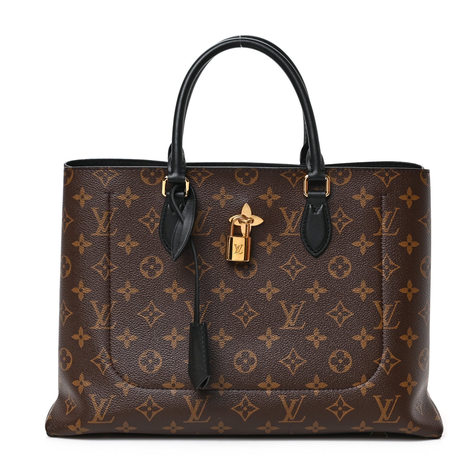Louis Vuitton Monogram Flower Tote Black 1 of 7