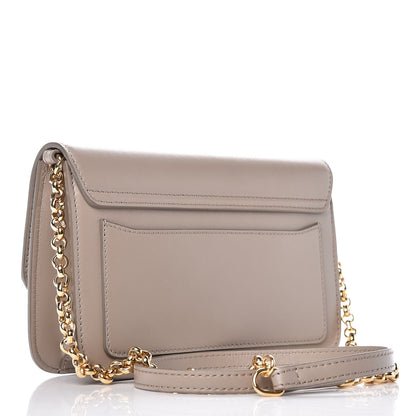 Chloe Calfskin Suede C Clutch With Chain Motty Grey 3 of 9