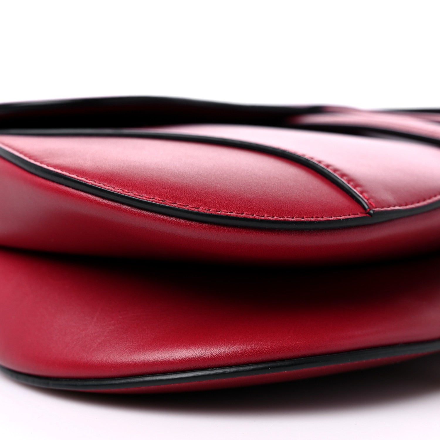 Christian Dior Calfskin Saddle Bag Scarlet 8 of 13