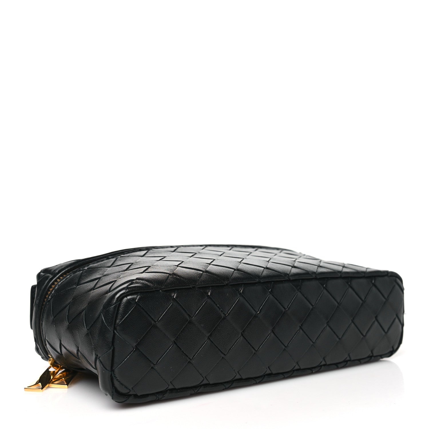 Bottega Veneta Calfskin Intrecciato Bang Bang Vanity Case Black 4 of 11