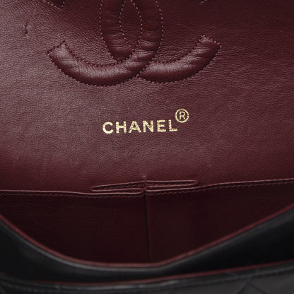 Chanel Lambskin Quilted Medium Double Flap Black 7 of 17