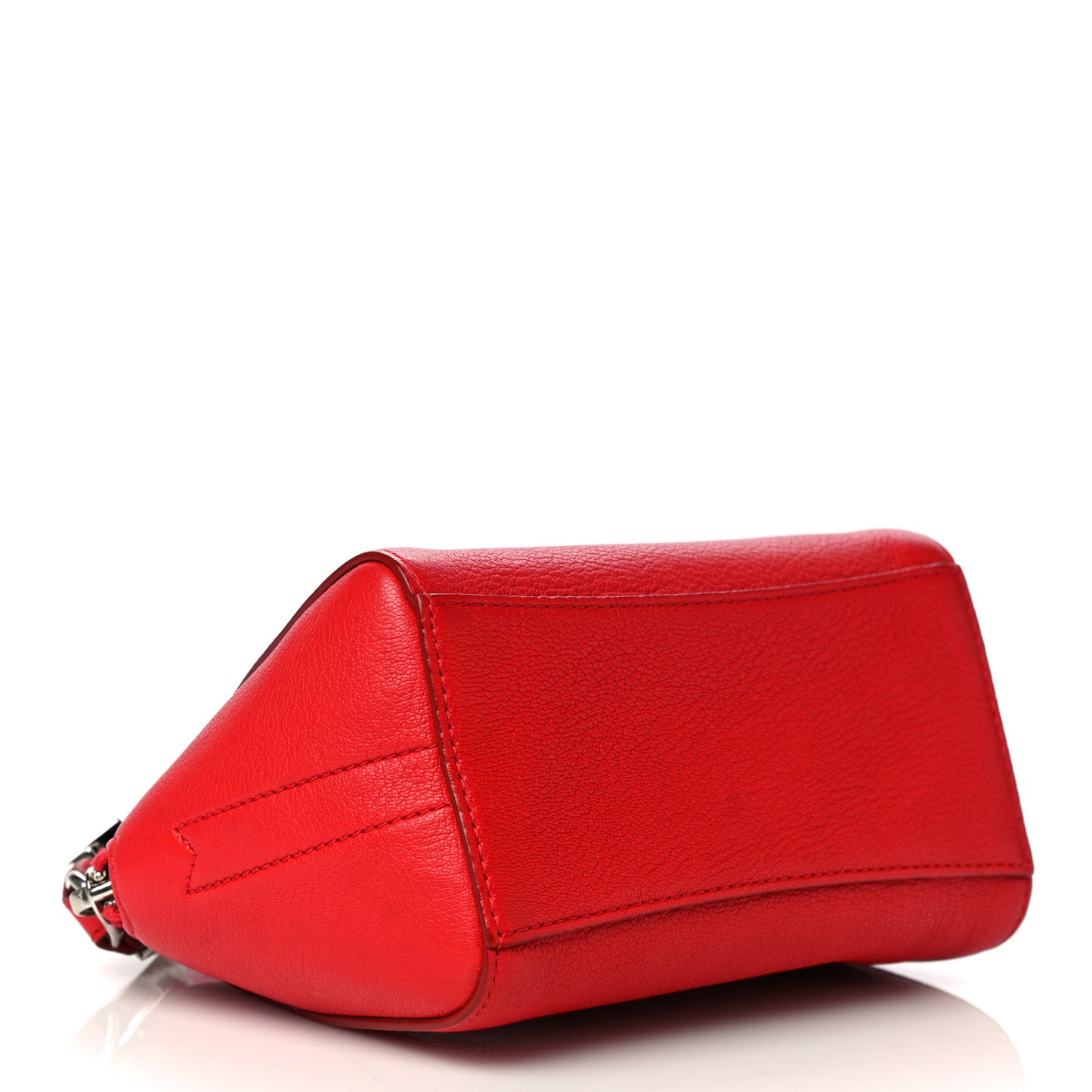 Sugar Goatskin Small Antigona Beauty Wristlet Red