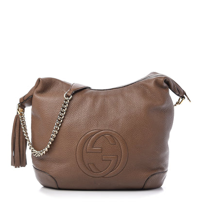 Gucci Cellarius Calfskin Medium Soho Chain Hobo Acero 1 of 12