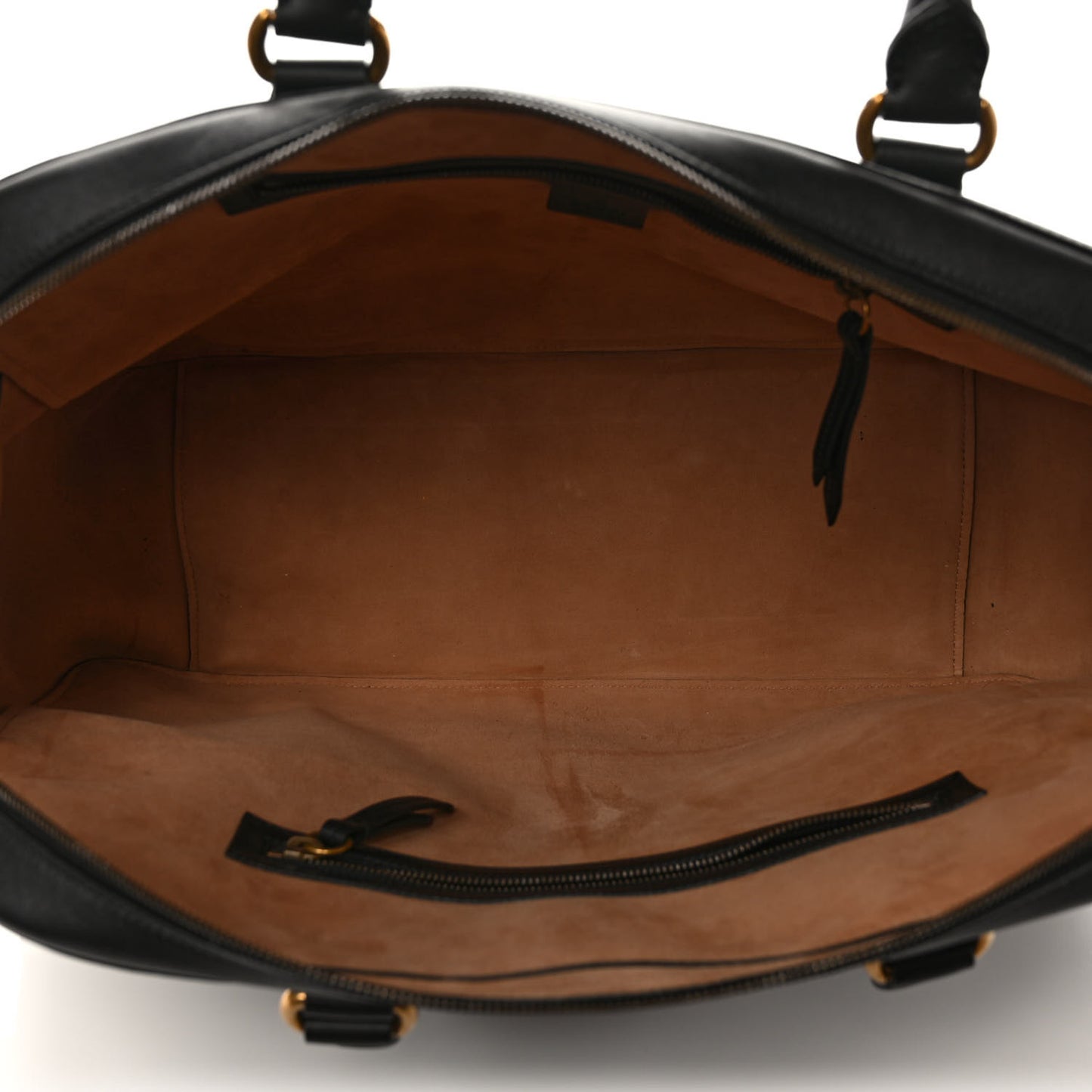Calfskin Embossed L'Aveugle Par Amour Duffle Black