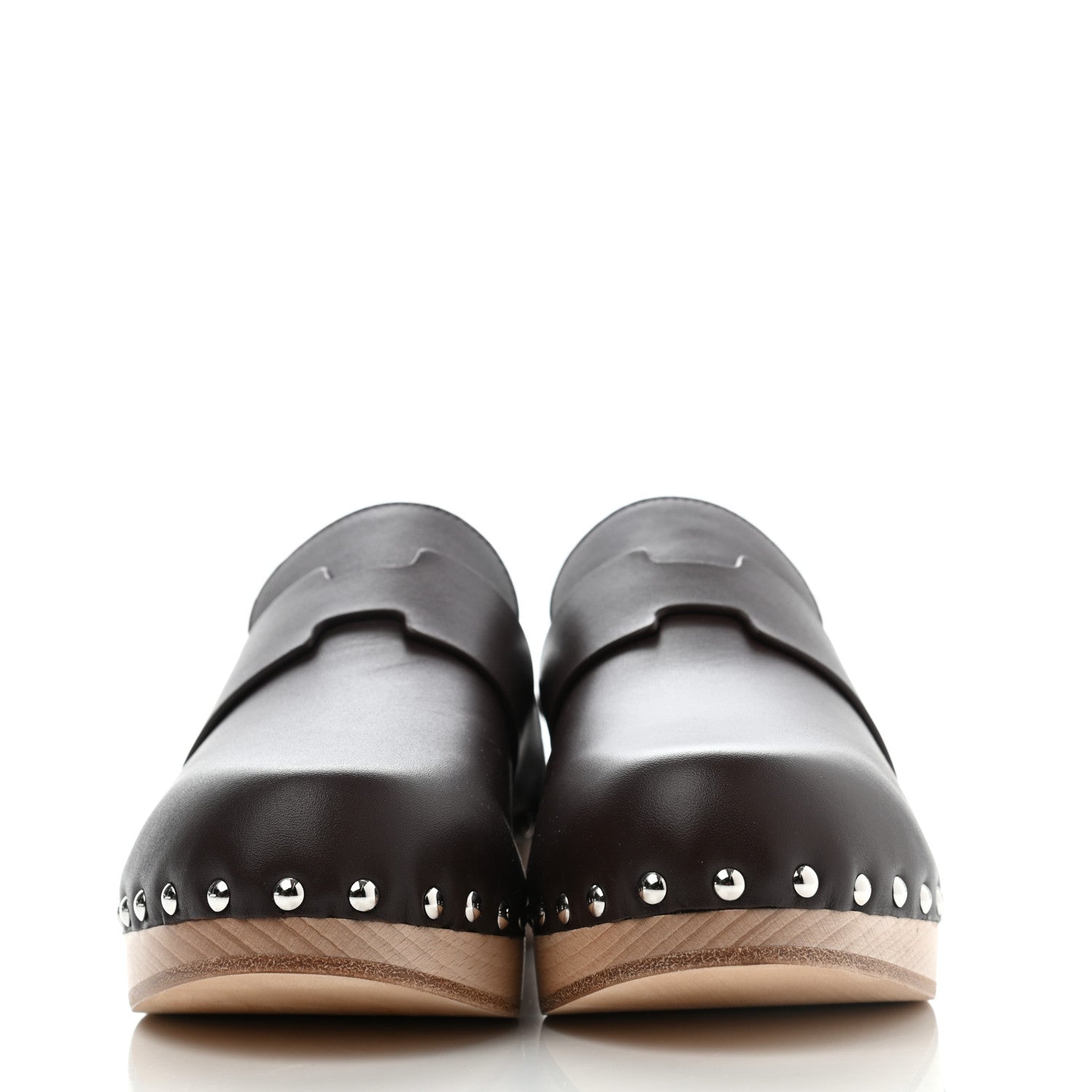 Hermes Calfskin Calya Mules 37 Cafe 2 of 8