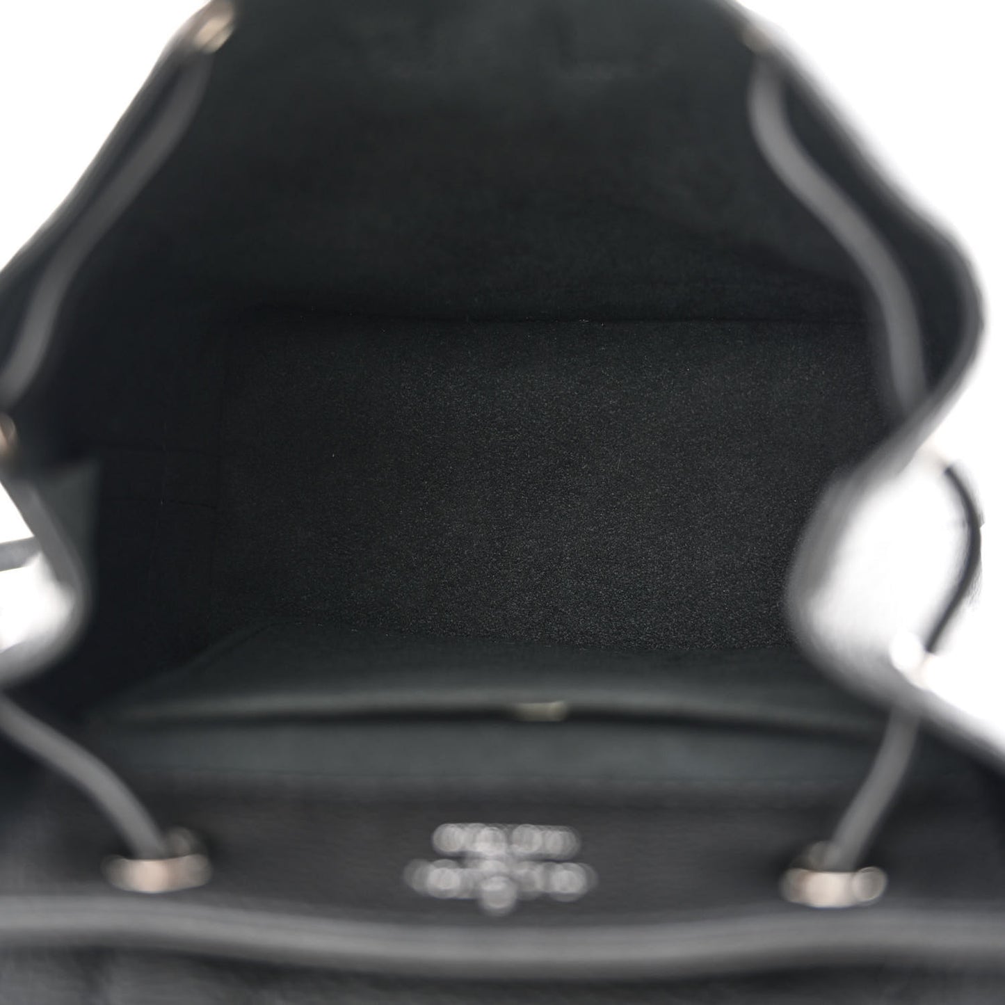 Calfskin Lockme Mini Backpack Black