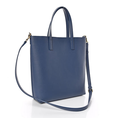 Saint Laurent Calfskin Toy Shopping Tote Denim 7 of 12