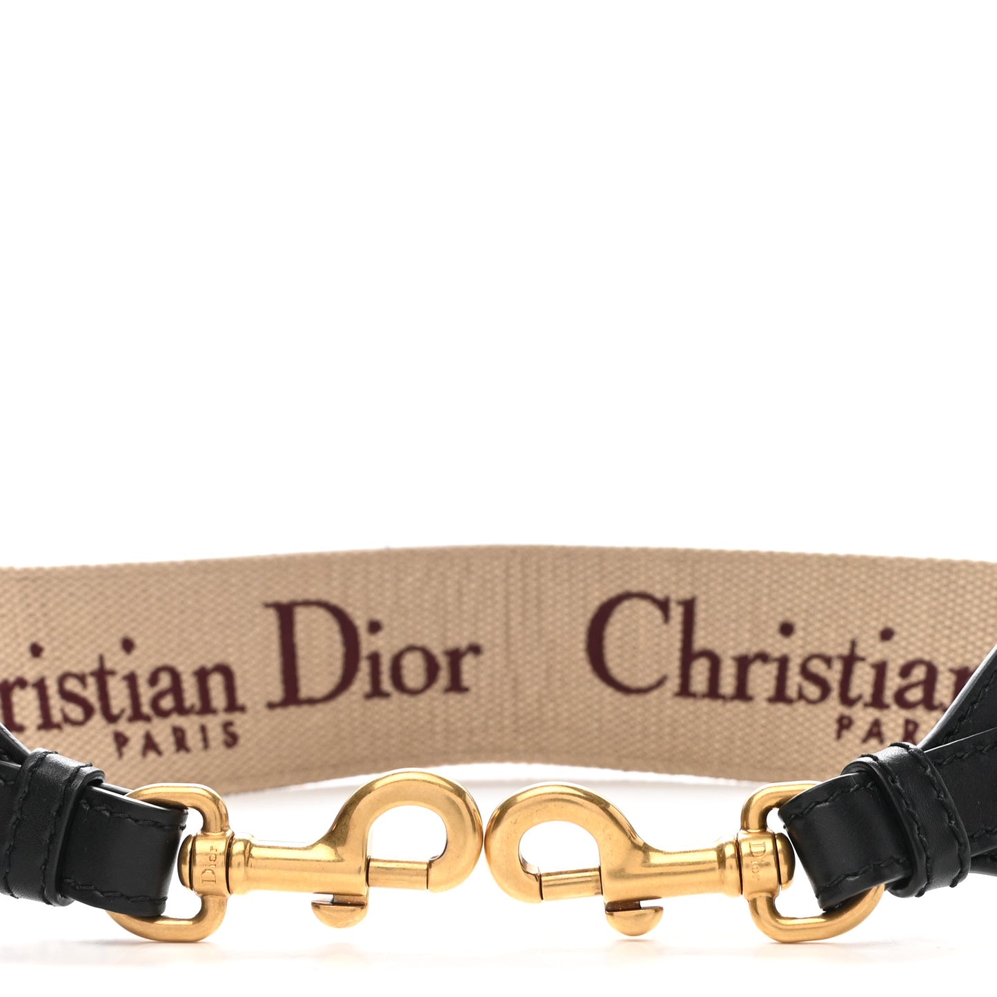 Canvas Embroidered Shoulder Strap Burgundy