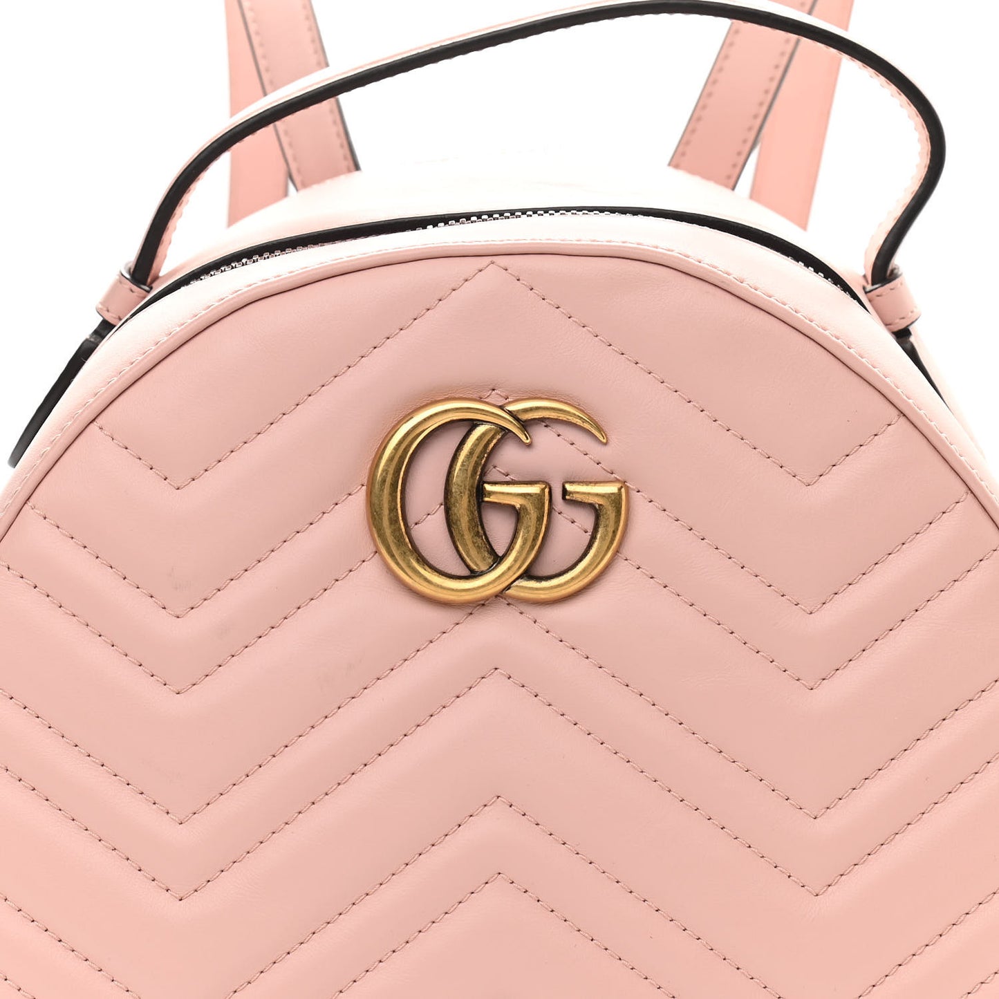 Calfskin Matelasse GG Marmont Dome Backpack Perfect Pink