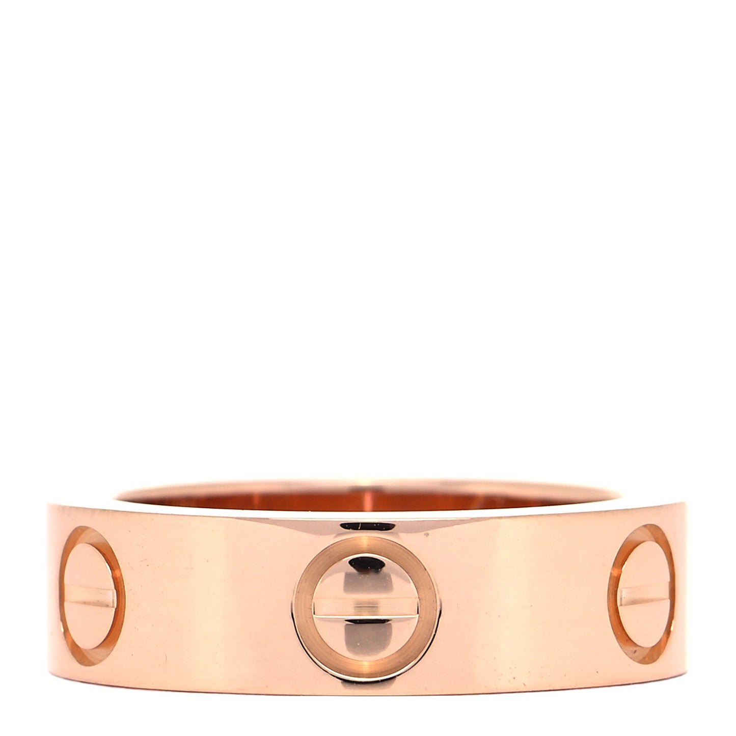 18K Pink Gold Pink Sapphire 5.5mm LOVE Ring 48 4.5