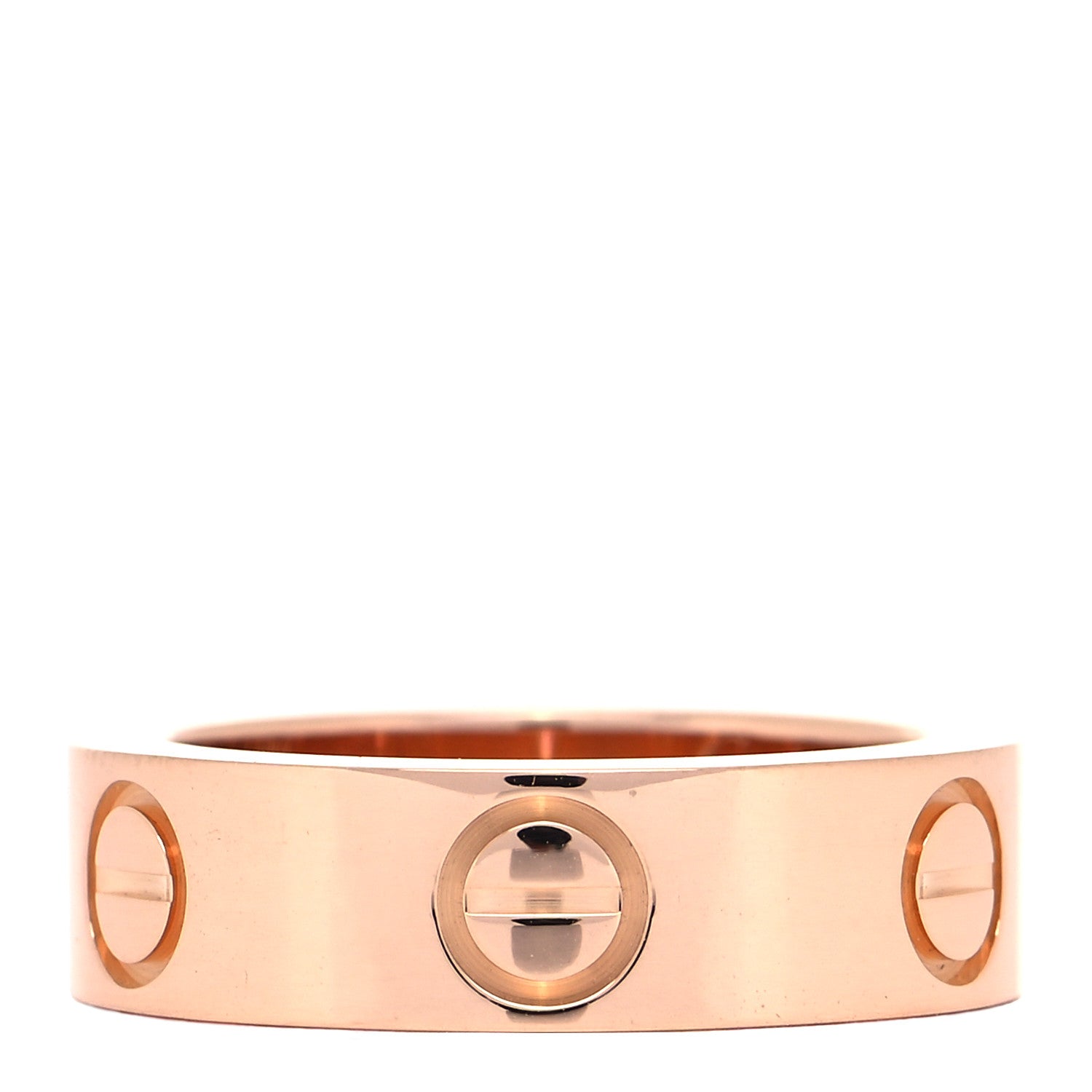 Cartier 18K Pink Gold Pink Sapphire 5.5mm LOVE Ring 48 4.5 5 of 8