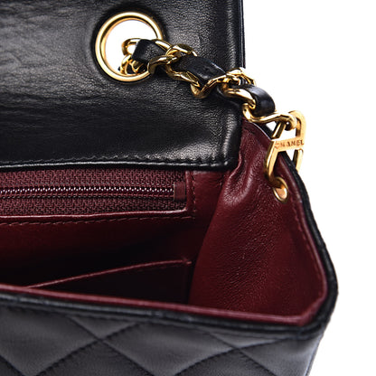 Chanel Lambskin Quilted Mini Square Flap Bag Black 12 of 13
