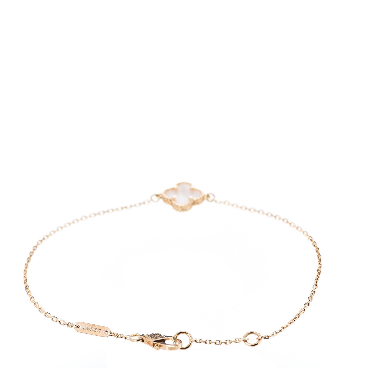 18K Yellow Gold Mother of Pearl Sweet Alhambra Bracelet