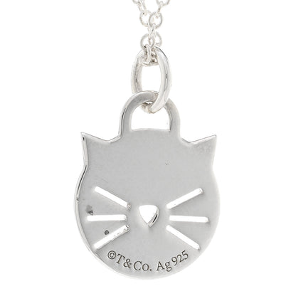 Tiffany Sterling Silver Return To Tiffany Cat Pendant Necklace 4 of 4