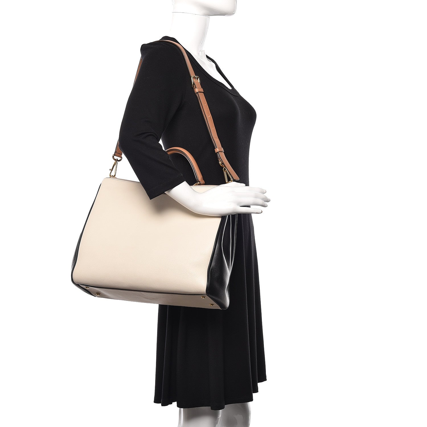 Dolce & Gabbana Dauphine Miss Sicily Double Zip Satchel Ivory Multicolor 2 of 16