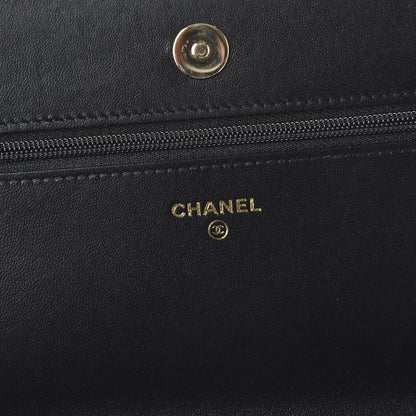 Chanel Calfskin Once Upon A Time Wallet on Chain WOC Black 8 of 12