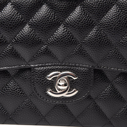 Chanel Caviar Quilted Medium Double Flap Black 11 of 12