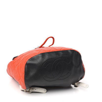 Chanel Lambskin Quilted Small Cuba Urban Spirit Backpack Orange 3 of 14