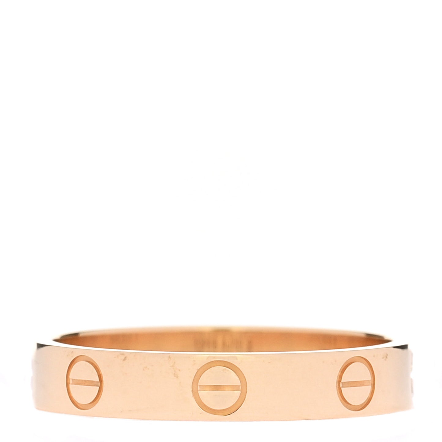 18K Yellow Gold 3.5mm LOVE Wedding Band Ring 57 8