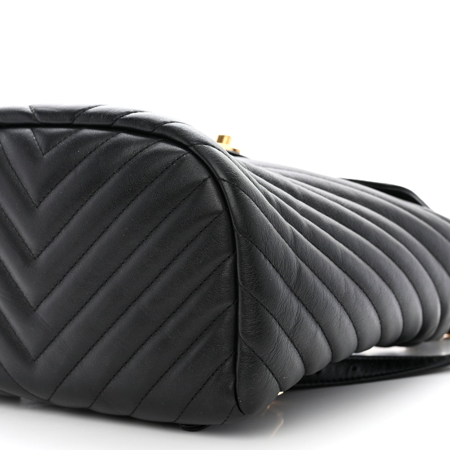 Chanel Calfskin Chevron Quilted Small Urban Spirit Backpack Black 10 of 10