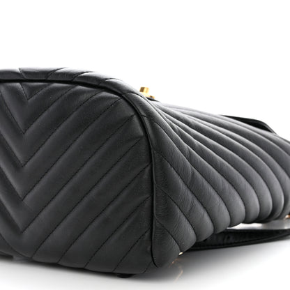 Chanel Calfskin Chevron Quilted Small Urban Spirit Backpack Black 10 of 10