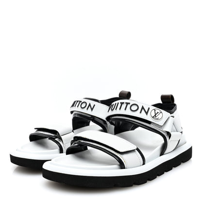 Louis Vuitton Calfskin Pool Pillow Flat Comfort Sandals 39 White 2 of 7