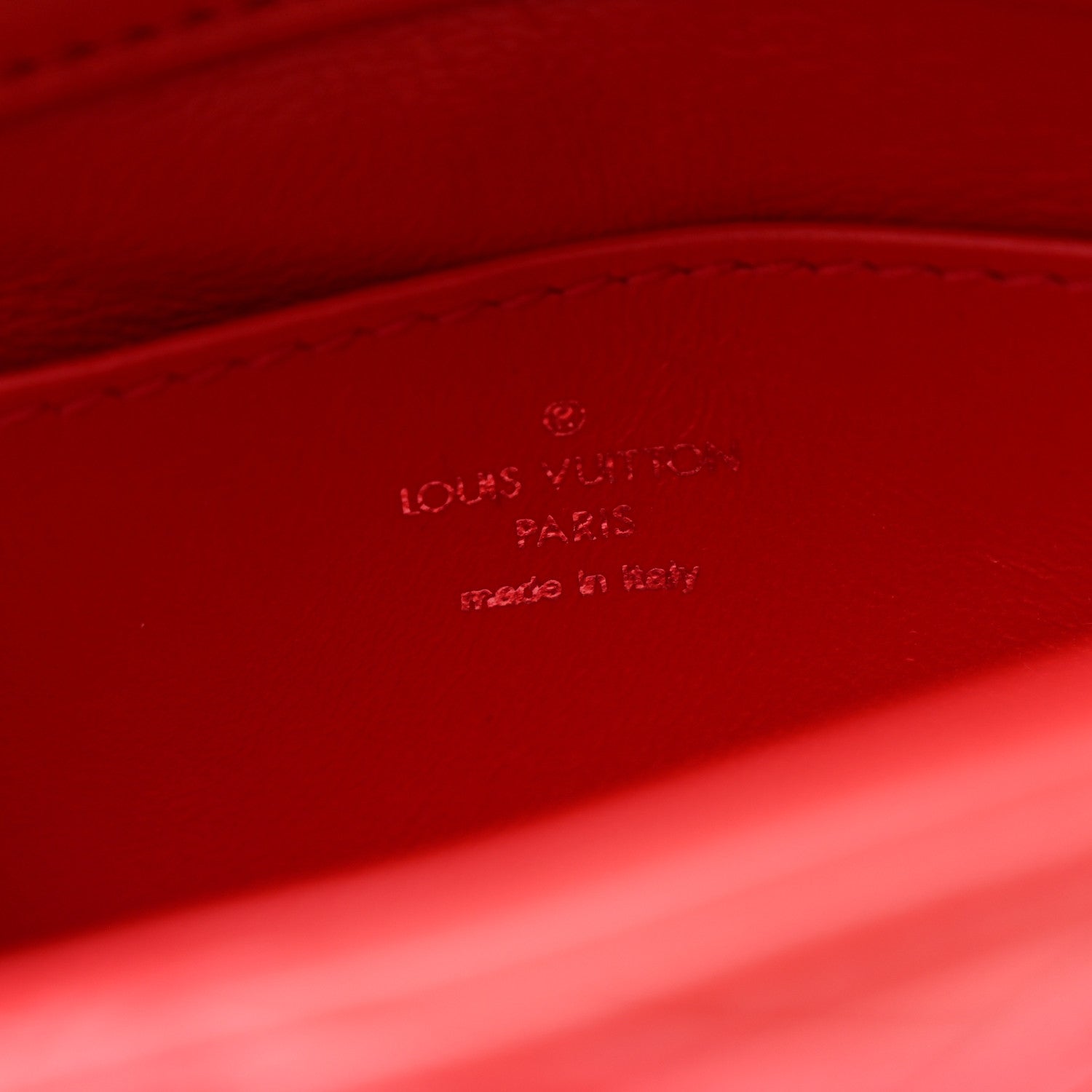 Louis Vuitton Lambskin Malletage GO-14 Mini Red 7 of 12