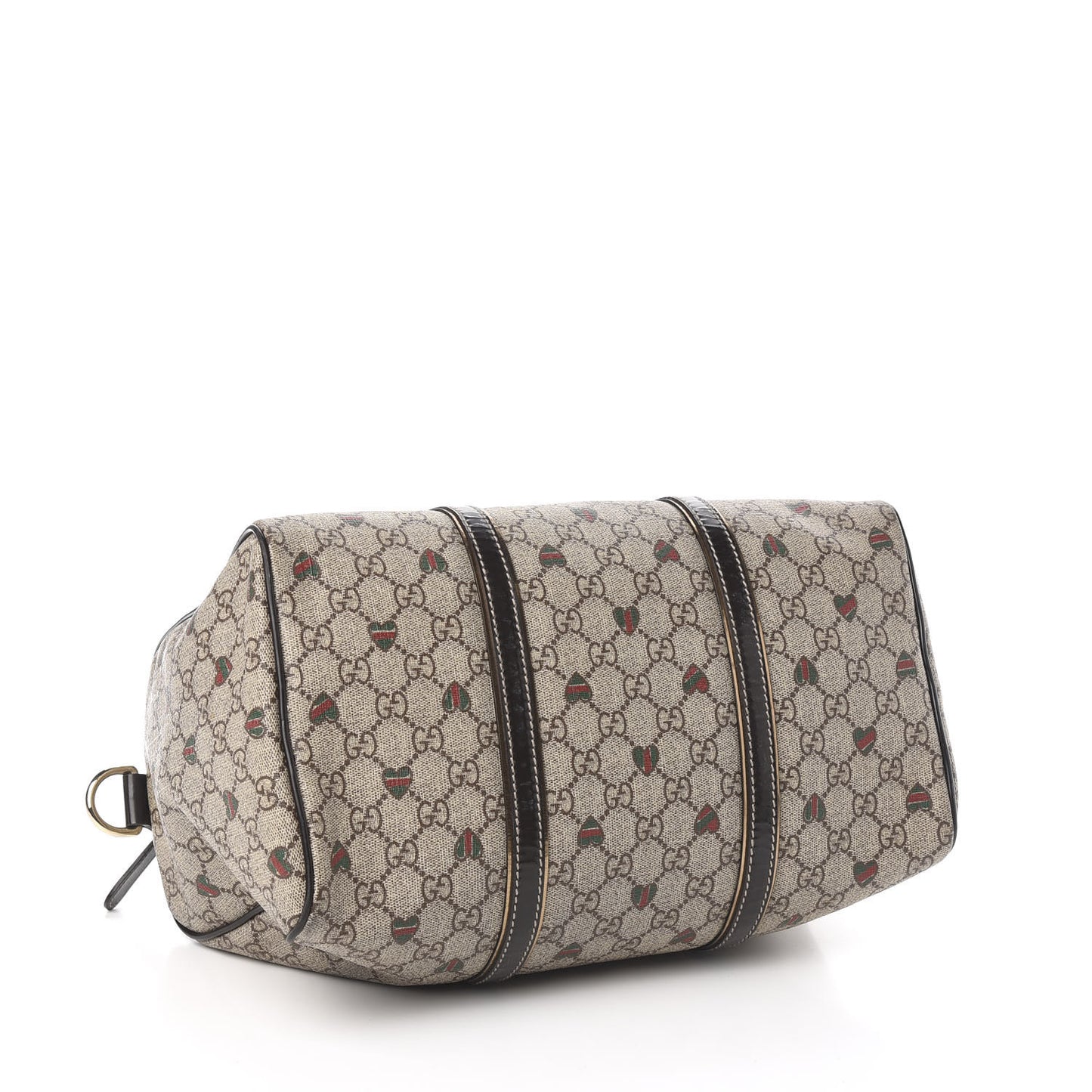 GG Plus Monogram Hearts Medium Joy Boston Dark Brown