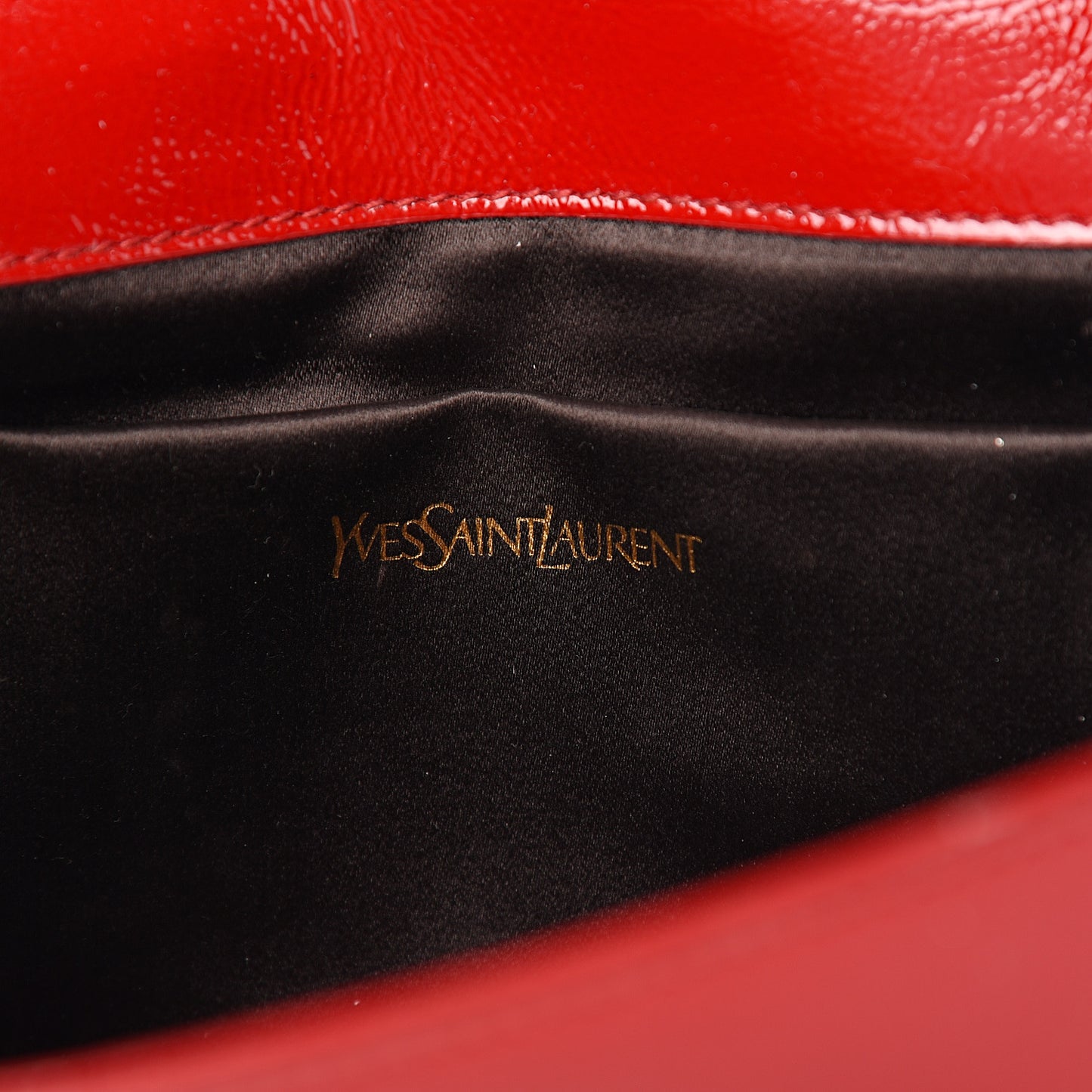 Textured Patent Monogram Large Belle De Jour Clutch Red