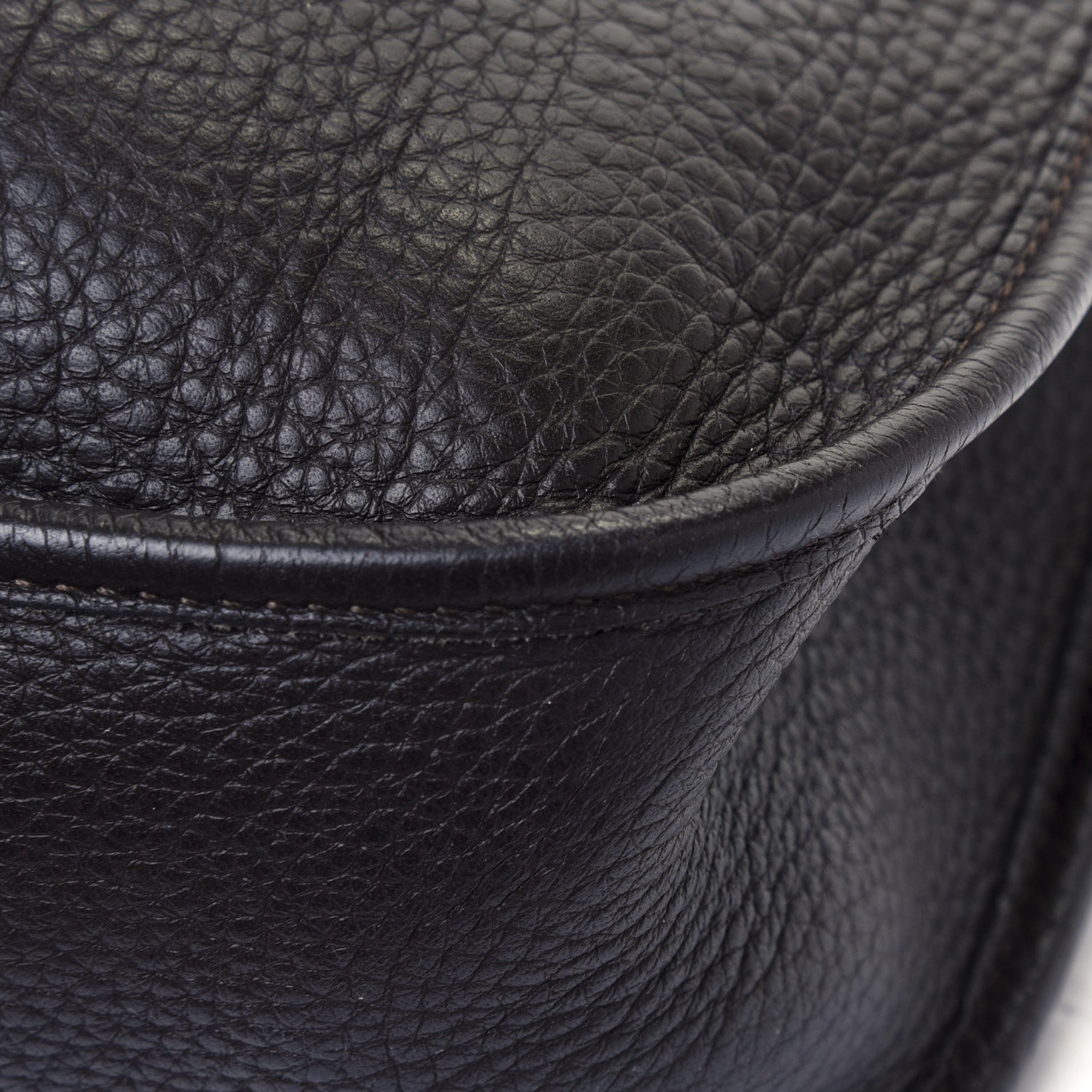Hermes Taurillon Clemence Evelyne GM Chocolate 6 of 6