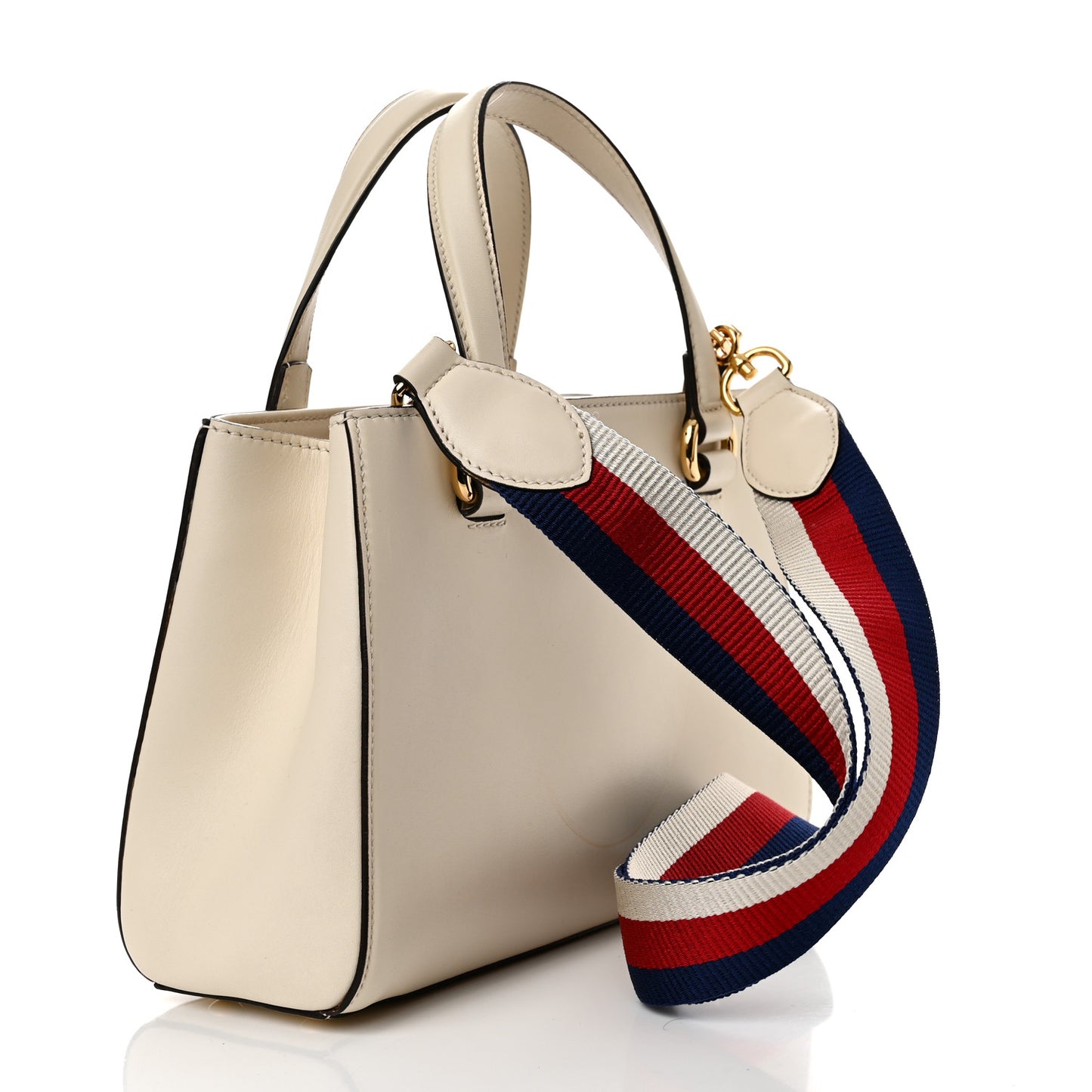 Calfskin Medium Sylvie Top Handle Tote White