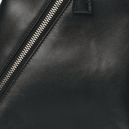 Prada Softy Calfskin Triangle Cross Bag Black 7 of 9