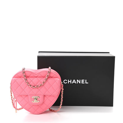 Chanel Lambskin Quilted CC In Love Heart Bag Pink 11 of 11