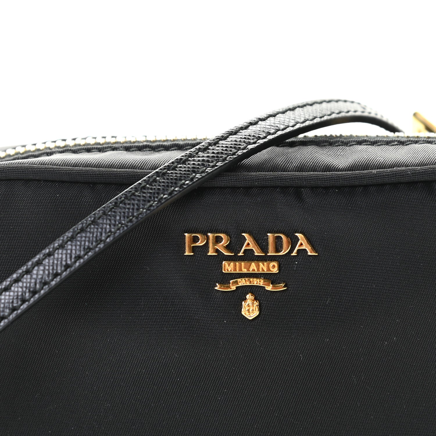 Prada Tessuto Nylon Mini Camera Crossbody Bag Black 7 of 7