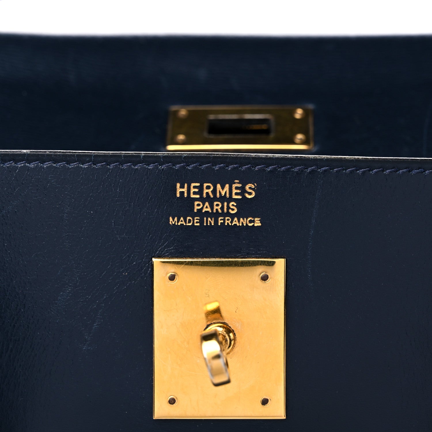 Hermes Box Kelly Retourne 35 Indigo 5 of 23